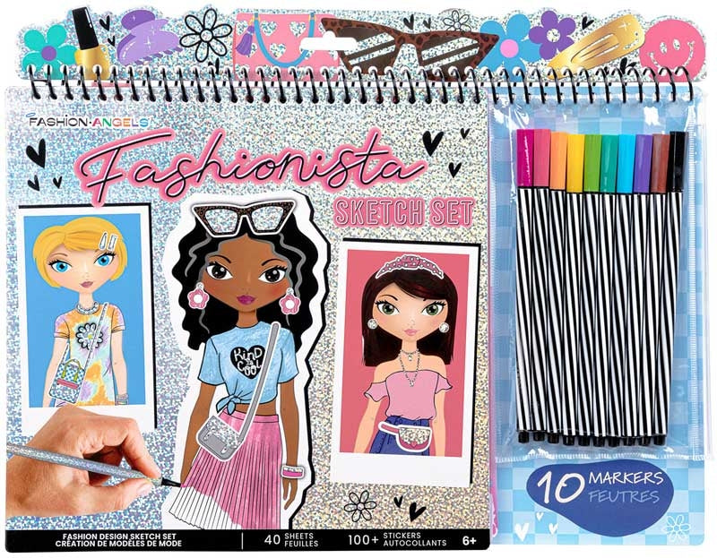 Fashion Angels: Fashionista Sketch Portfolio with Markers