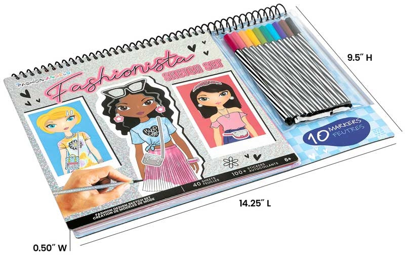 Fashion Angels: Fashionista Sketch Portfolio with Markers