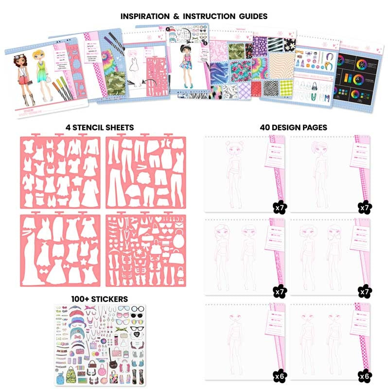 Fashion Angels: Fashionista Sketch Portfolio with Markers
