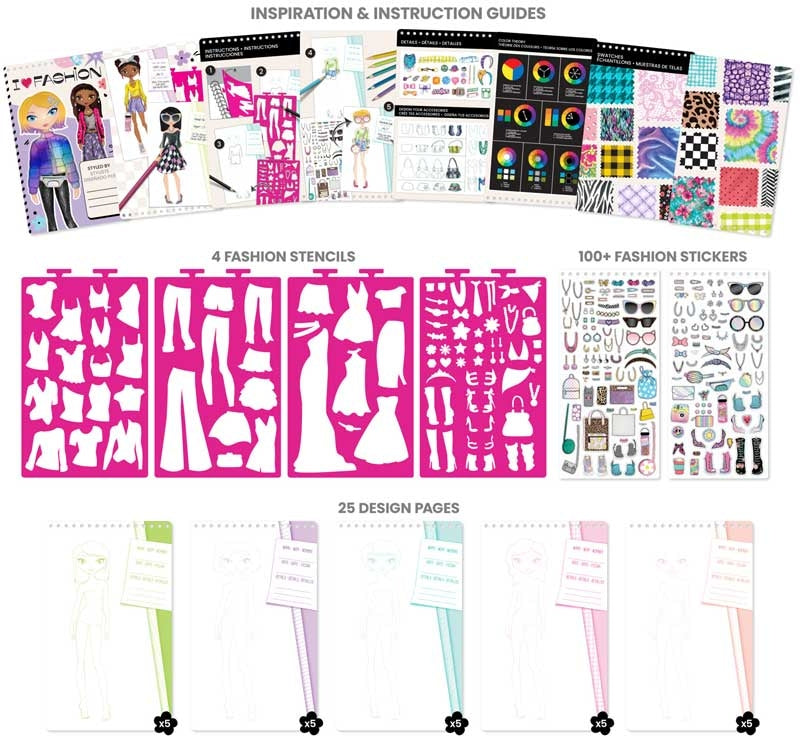 Fashion Angels: I Fashion Design Compact Sketch Portfolio