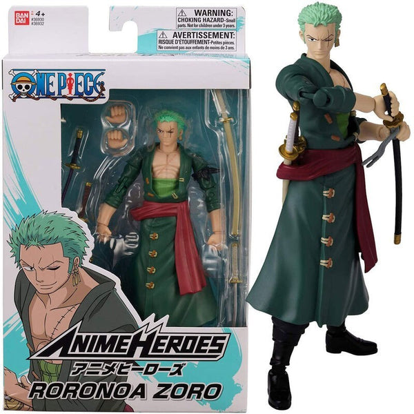 One Piece Anime Heroes: Roronoa Zoro Figure 17Cm