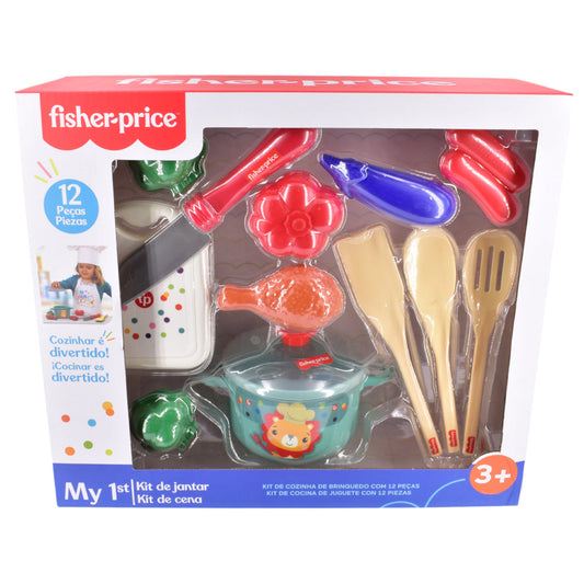 Fisher-Price My First Dinner Kit 12-piece pretend kitchen play set