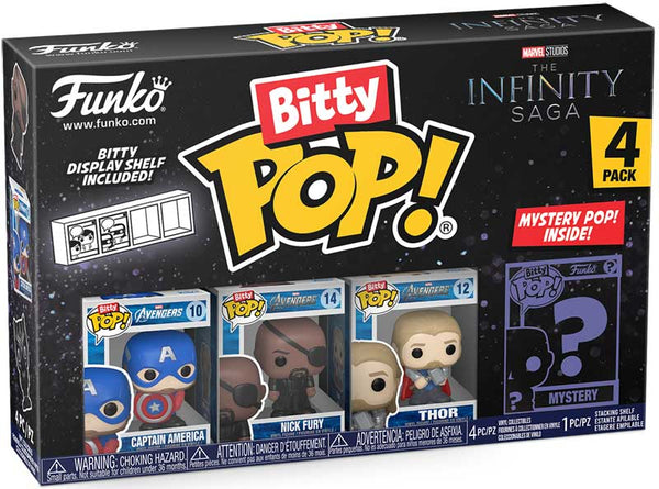Funko Bitty POP 4 Pack: The Avengers Classic Series Asst