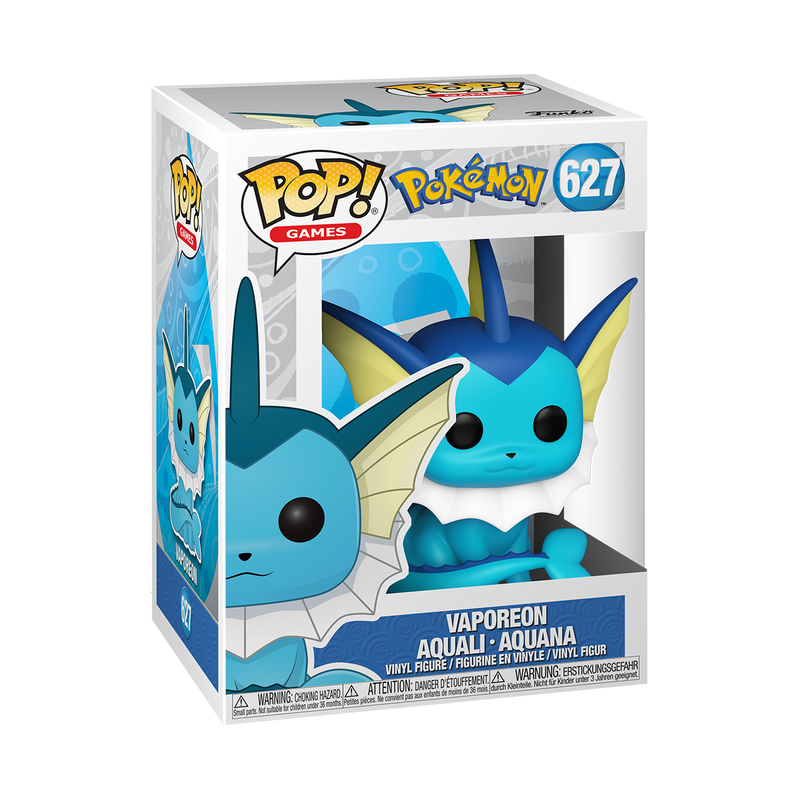 Funko POP! Games Pokémon Vaporeon 627 box