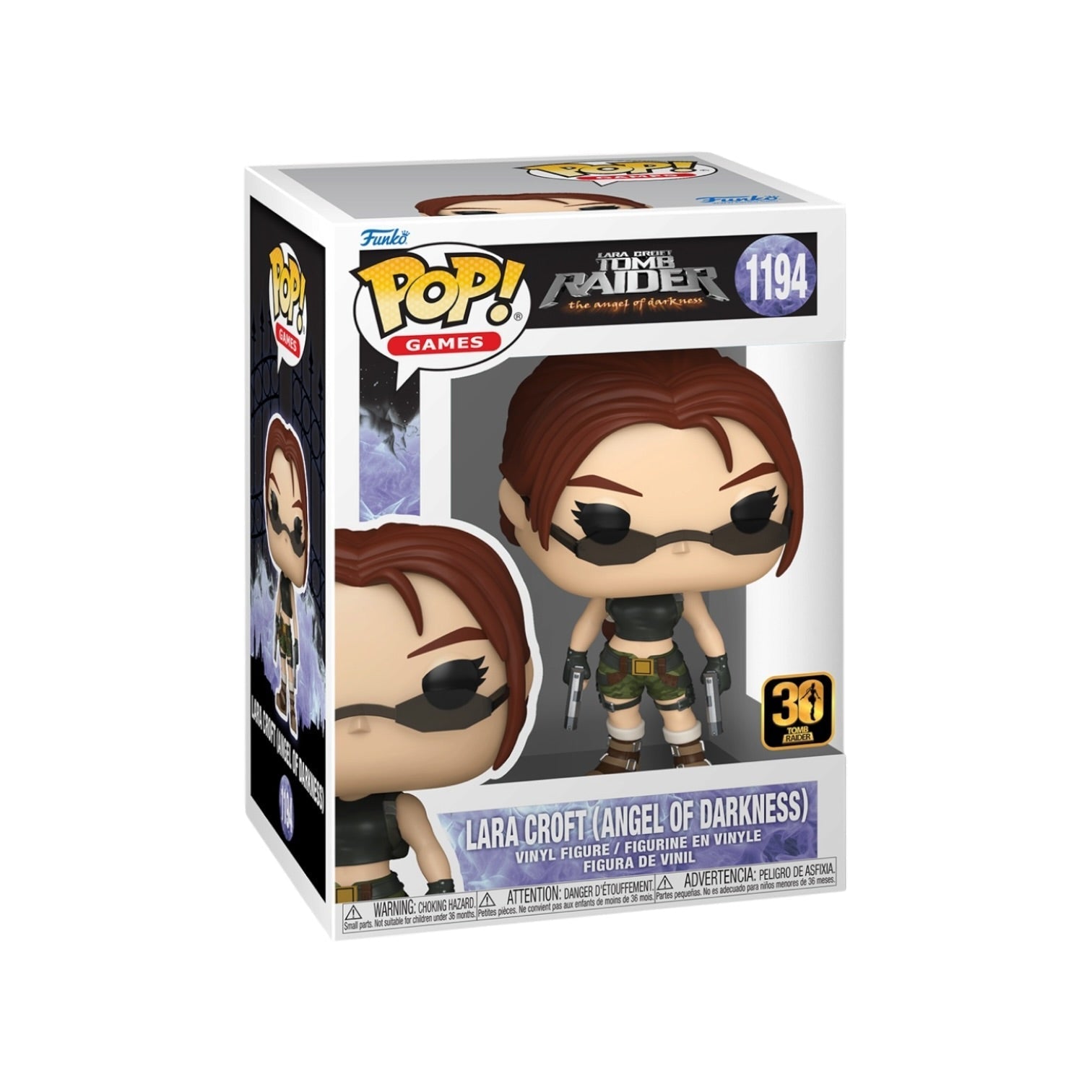 Funko POP Tomb Raider Lara Croft Angel of Darkness boxed vinyl figure
