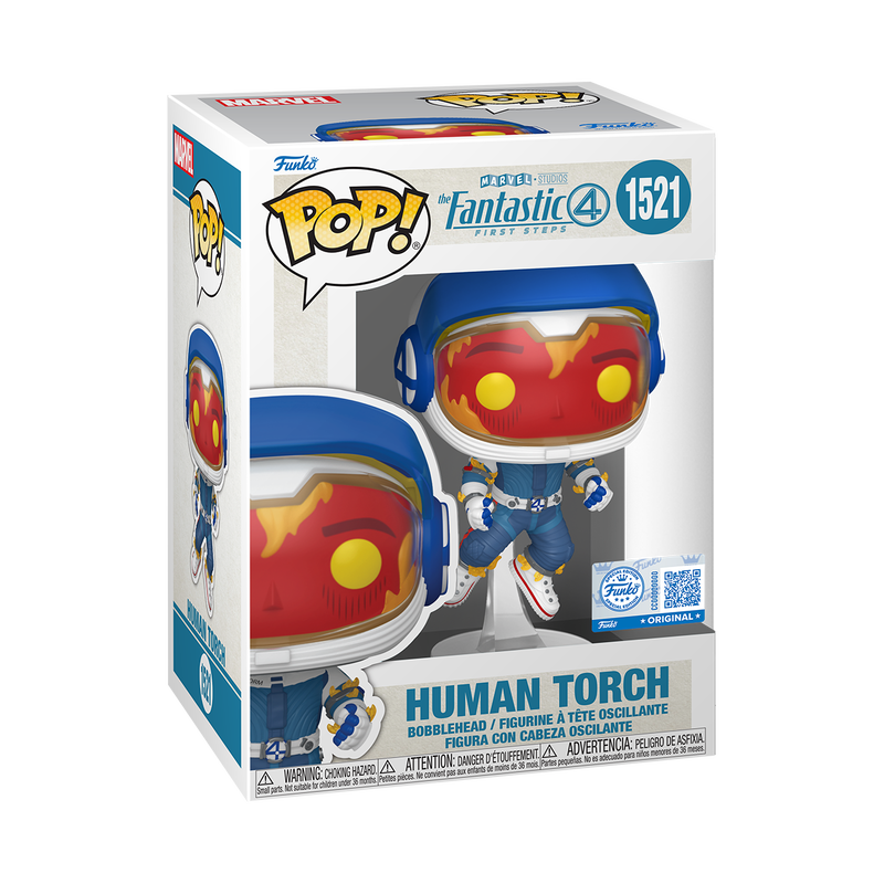 Funko POP! Marvel Fantastic Four Human Torch Space Suit 1521 box