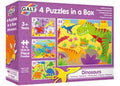 4 Puzzles in a Box: Dinosaurs