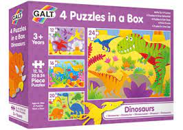 4 Puzzles in a Box: Dinosaurs
