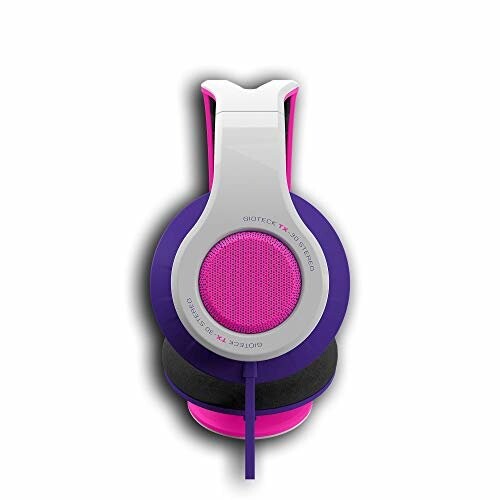 Gioteck TX-30 Pink wired gaming headset side view