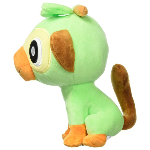 Pokemon Grookey plush toy side view