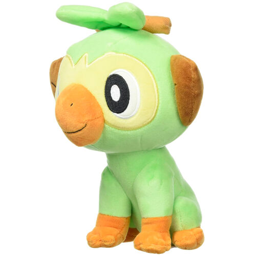 Pokemon Grookey plush toy front view