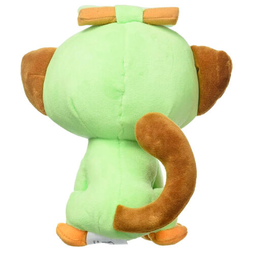 Pokemon Grookey plush toy rear view