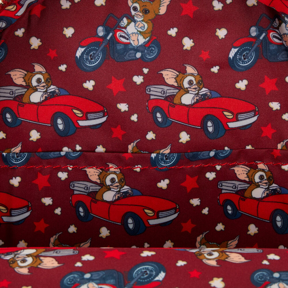 Loungefly Gremlins Gizmo mini backpack interior lining