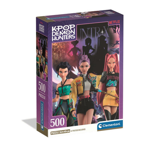 Clementoni Kpop Demon Hunters 2 puzzle 500pcs box image