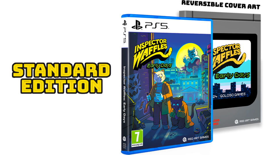 Inspector Waffles Early Days PS5 reverse cover