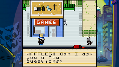 Inspector Waffles Early Days dialogue screenshot