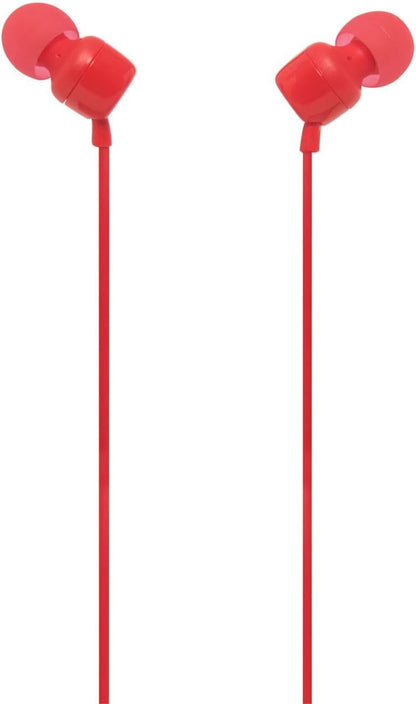 JBL T160 Red wired in-ear headphones main view