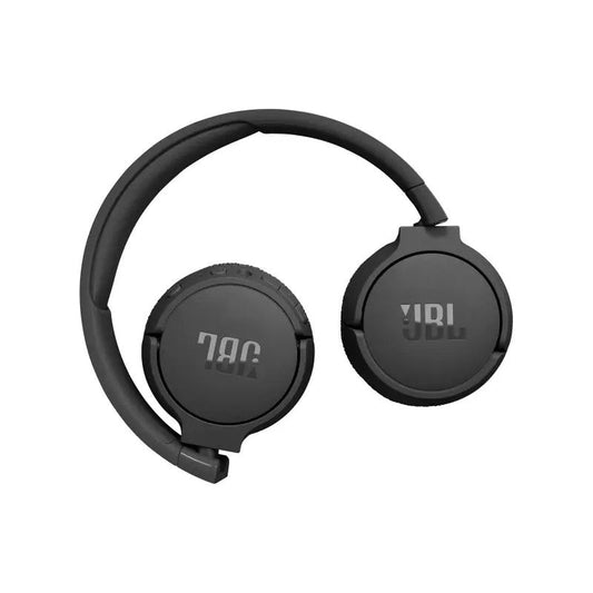 JBL Tune 670NC Black noise-cancelling headphones folded view
