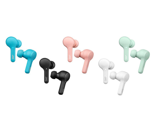JVC HA-A7T Gumy true wireless earbuds colour range