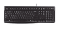 Logitech K120 wired USB keyboard front view
