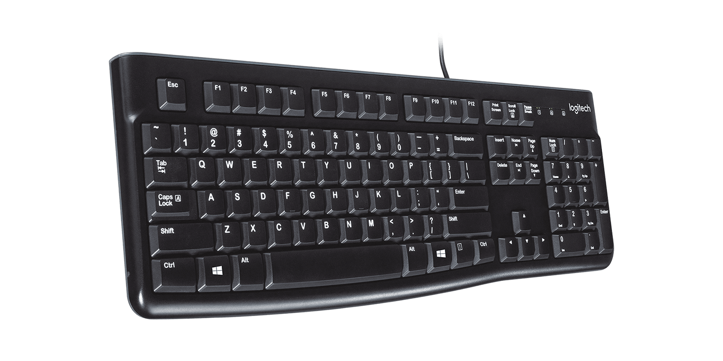 Logitech K120 keyboard key detail