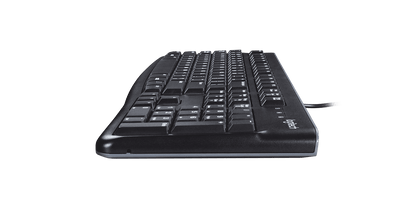 Logitech K120 USB keyboard side detail