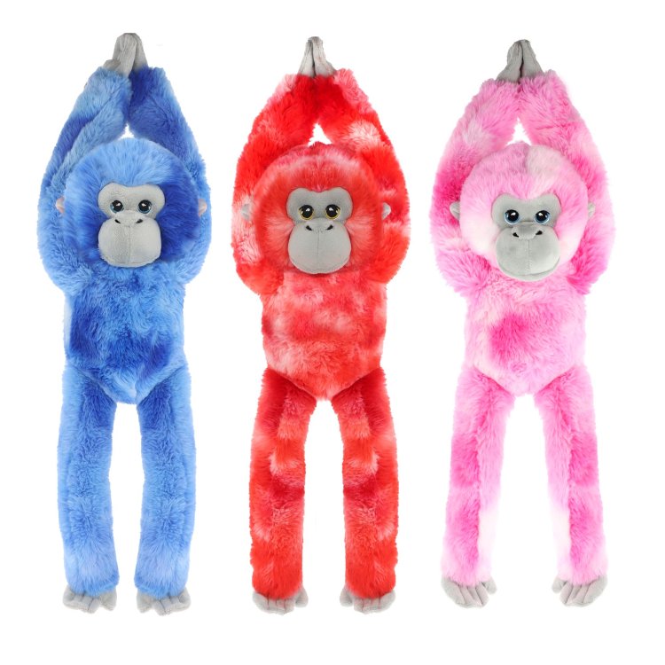 Keeleco Multicoloured Monkey 38cm assorted soft toys