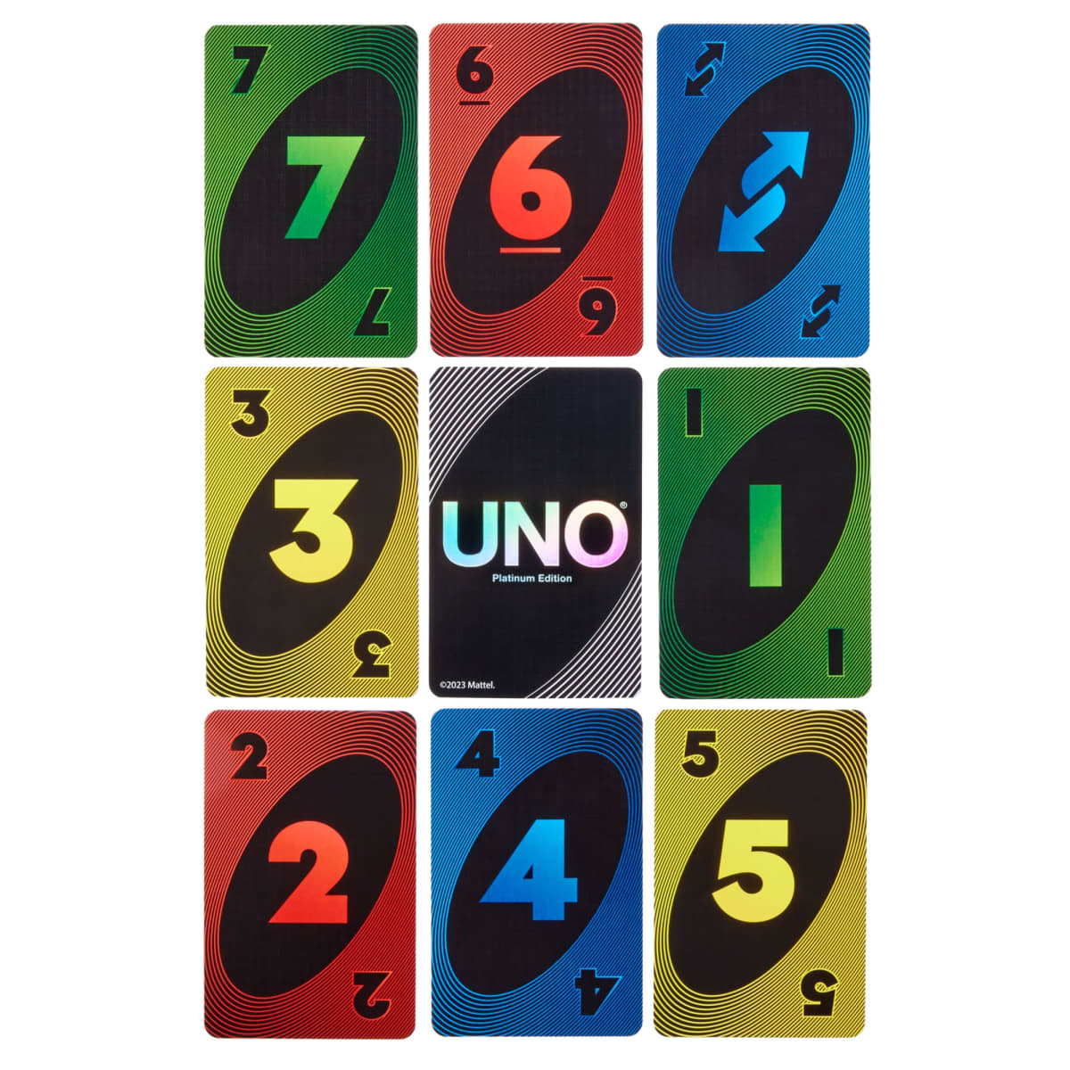UNO Platinum Edition card layout