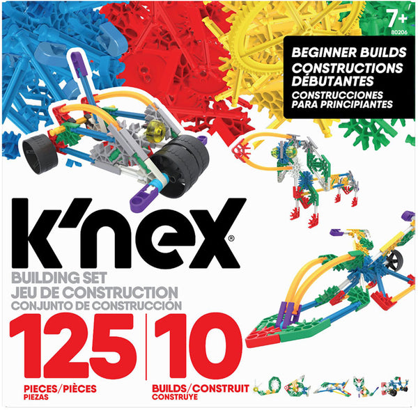 KNEX CLASSICS 125 PC - 10 MODEL - BEGINNER BUILDS BUILDING S