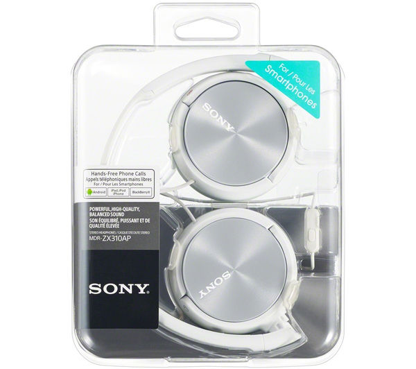 SONY HEADPHONES ZX310 WHITE