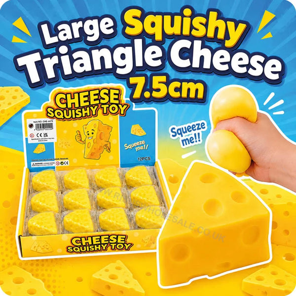 7.5cm Triangle Cheese Wedge Squishy