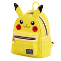 Loungefly Pokemon Pikachu sequin mini backpack angled front view