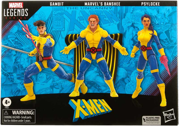 Marvel Legends: X-Men 3 Pack (Gambit Banshee Psylocke)