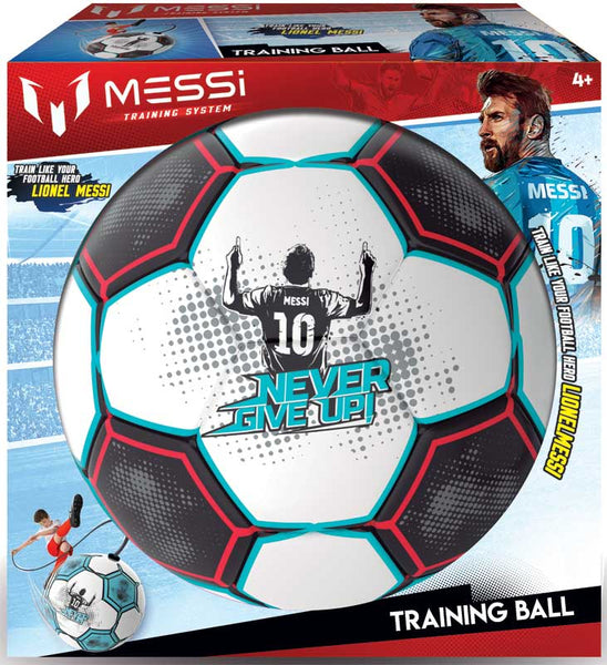 Messi Training Ball - Size 3 Never Give Up White and Black