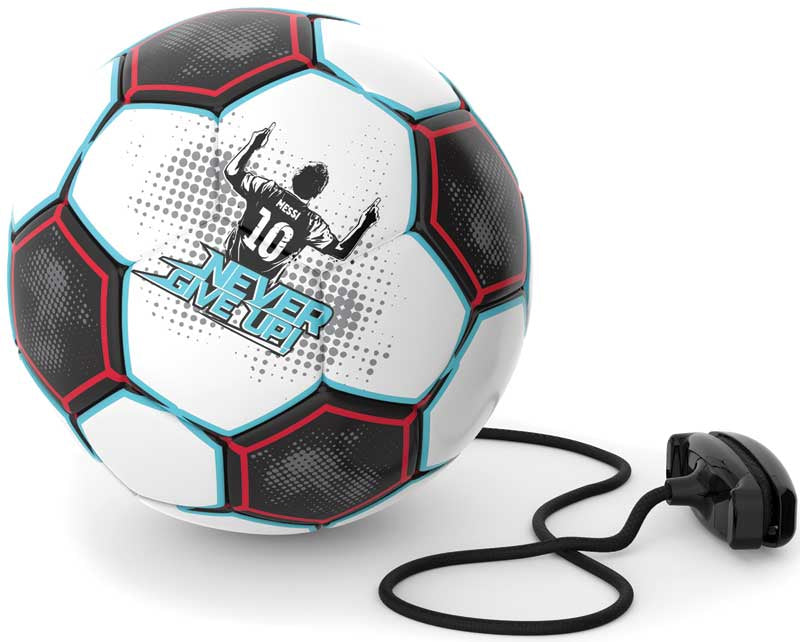 Messi Training Ball - Size 3 Never Give Up White and Black