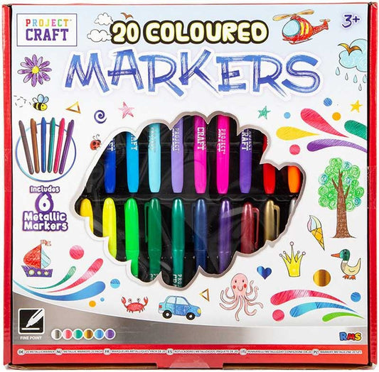 Metallic Markers 20 Pack