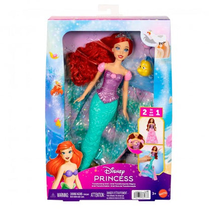 Disney Princess The Little Mermaid Transforming Ariel Fashion Doll