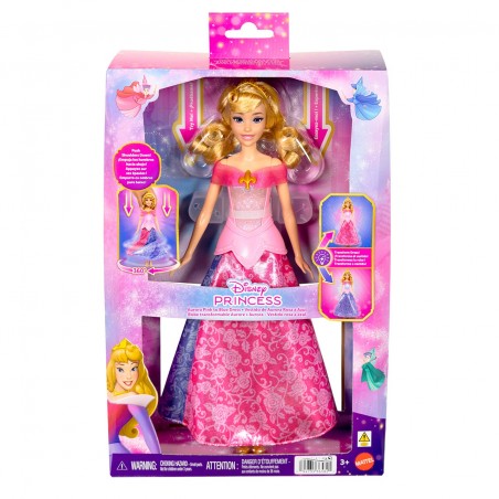 Disney Princess Sleeping Beauty Aurora Transforming Pink-to-Blue Dress Doll