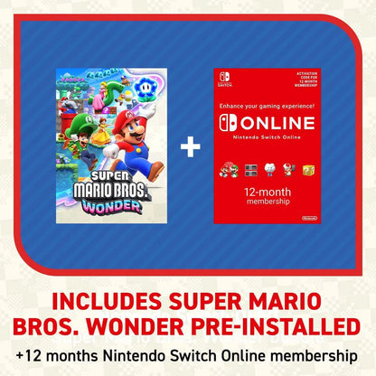 Nintendo Switch OLED Model [Mario Wonder Bundle] + 12 Months NSO