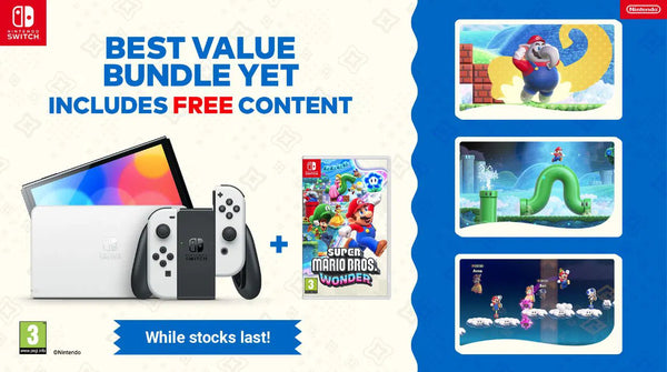 Nintendo Switch OLED Model [Mario Wonder Bundle] + 12 Months NSO