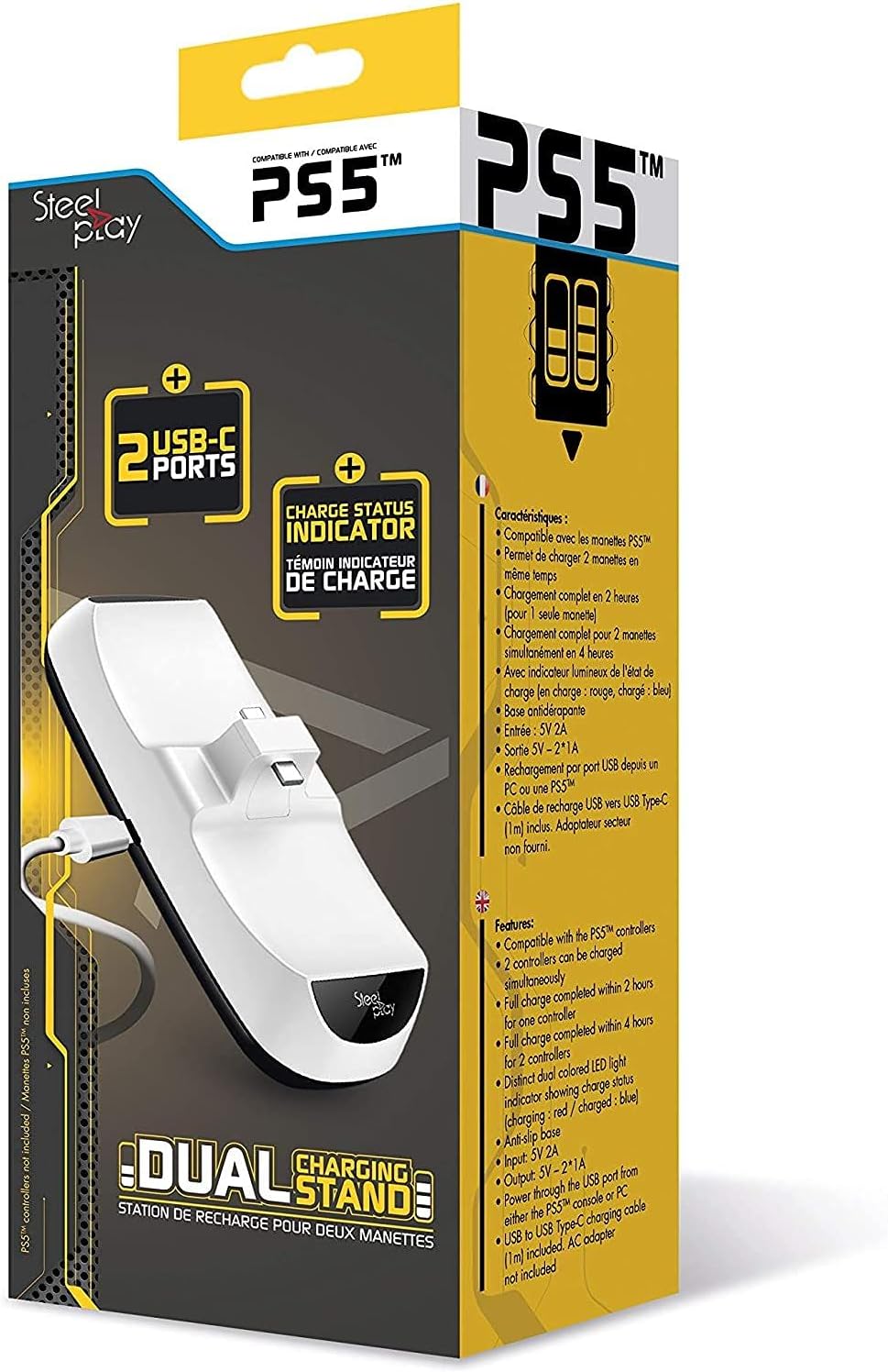 Steelplay Charging Station for PS5 DualSense controllers - packaging