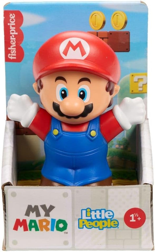 Fisher-Price Little People Super Mario Figure Assortment - My Mario Fisher-Price Little People 7 cm, My Mario Nintendo Action Figures For Kids