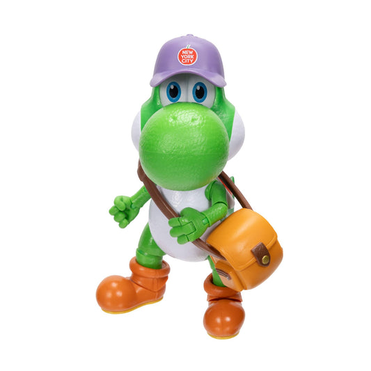 Super Mario Galaxy Movie 5" Action Figure: Yoshi with Hat, Glasses and Bag