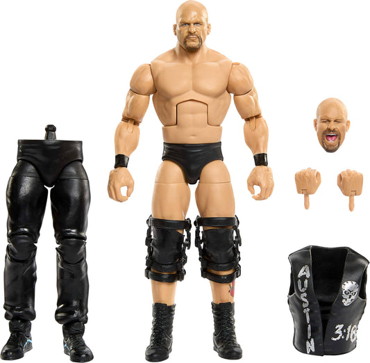 WWE Elite PLE SummerSlam 6" Figure #1: Steve Austin with Jesse Ventura Build-a-Figure Parts