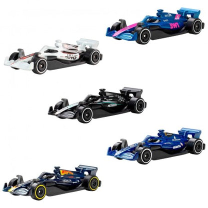 Hot Wheels Formula 1 Basic Car 5-Pack - product view 2
