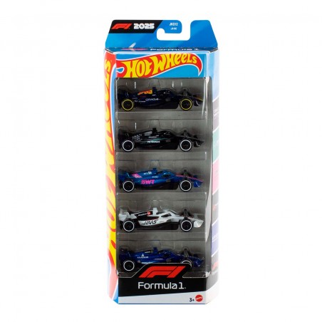 Hot Wheels Formula 1 Basic Car 5-Pack - product view 1