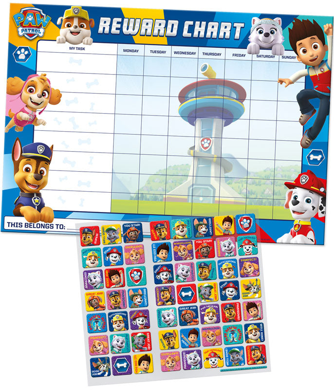 PAW Patrol: Reward Chart and Stickers