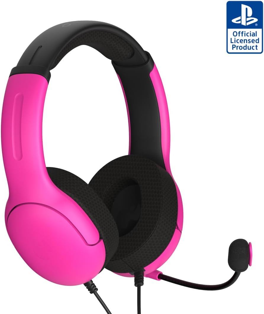 PDP AIRLITE Neptune Blue wired gaming headset microphone detail
