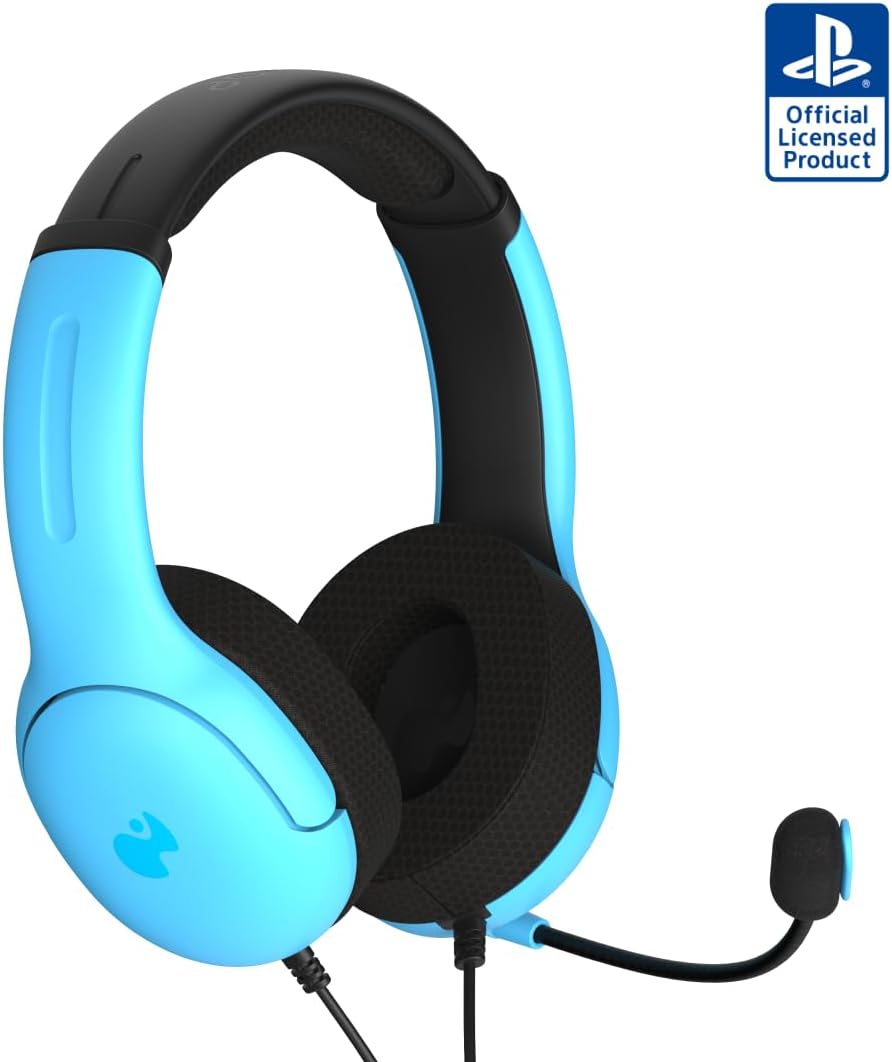 PDP AIRLITE Neptune Blue wired gaming headset main view