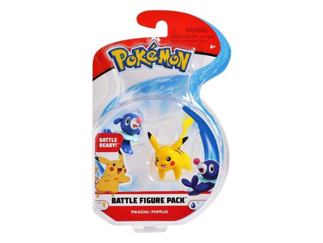 Pokemon Battle Figure Pack Pikachu and Popplio packaging